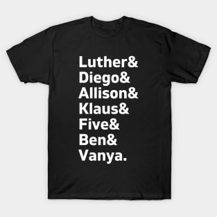 umbrella academy members T-Shirt